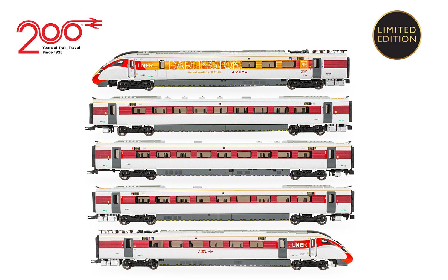 R30460 LNER Azuma - Class 801/2 - 5 Car Train Pack (Railway 200)