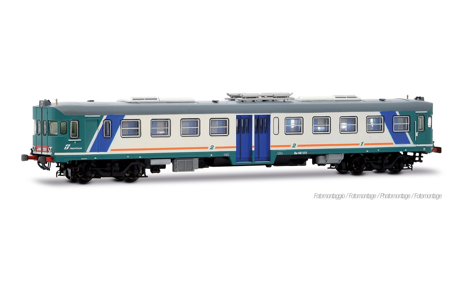 FS Trenitalia, diesel railcar ALn 668 1200 series, XMPR livery