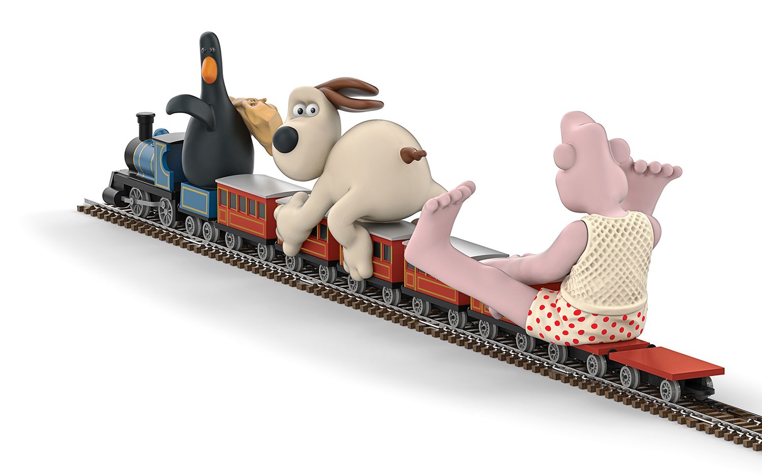 Wallace &amp; Gromit - The Wrong Trousers - Wallace &amp; Flatbed Wagon