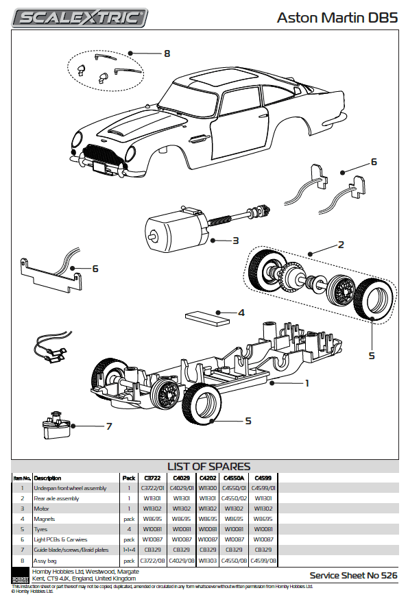 Tyre pack, Aston Martin DB5 Tyres Pack