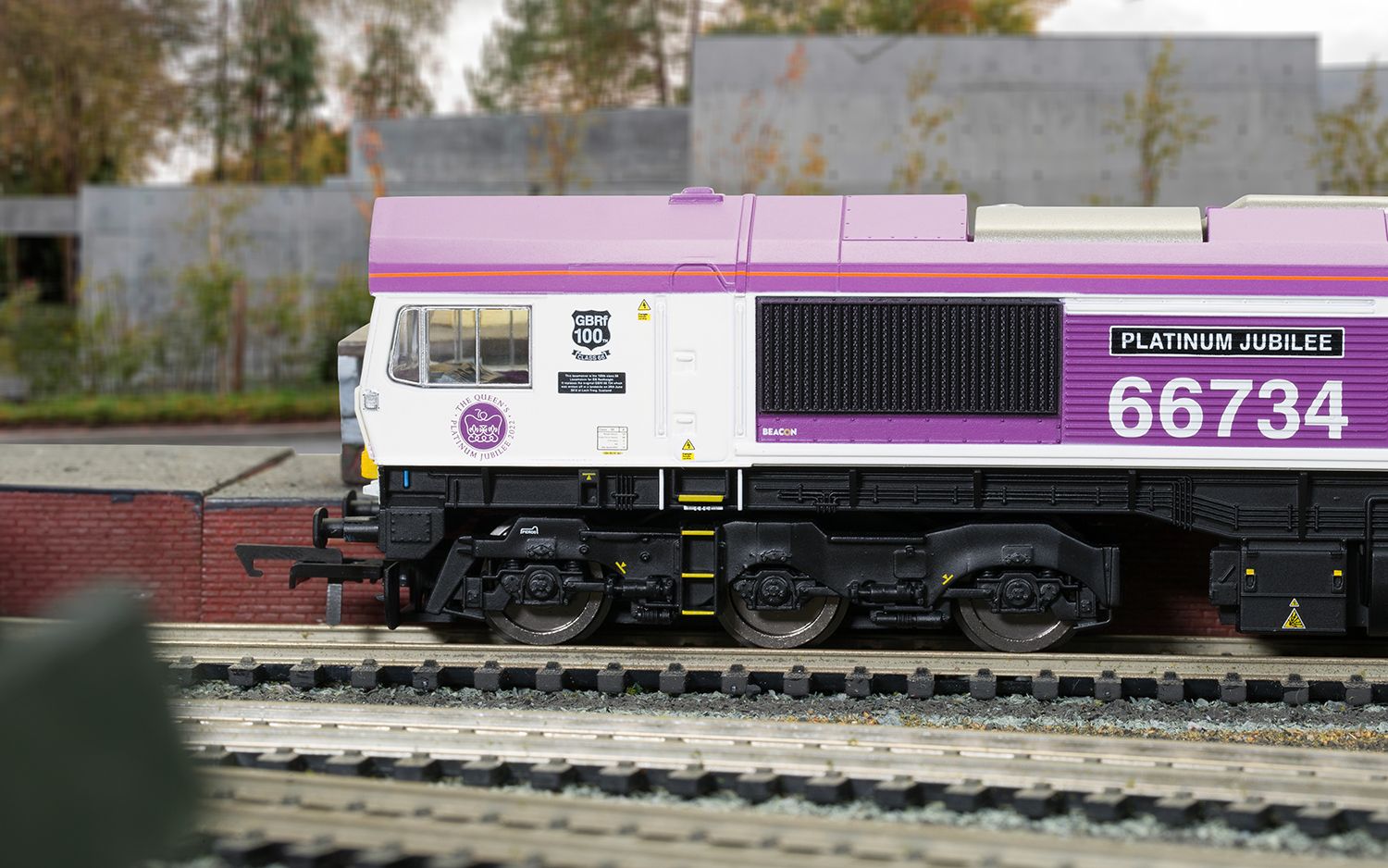 GBRf, Class 66, Co-Co, 66734 'Platinum Jubilee' - Era 11