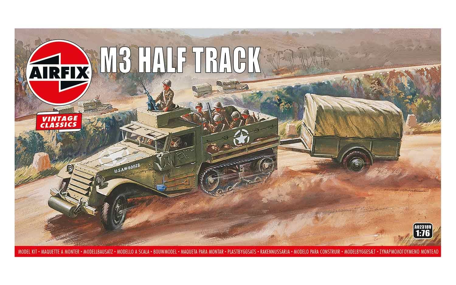 Maquette Airfix Half-Track M3 Américain - Échelle 00 - Occasion - Modèle Militaire à Monter - Référence A.13