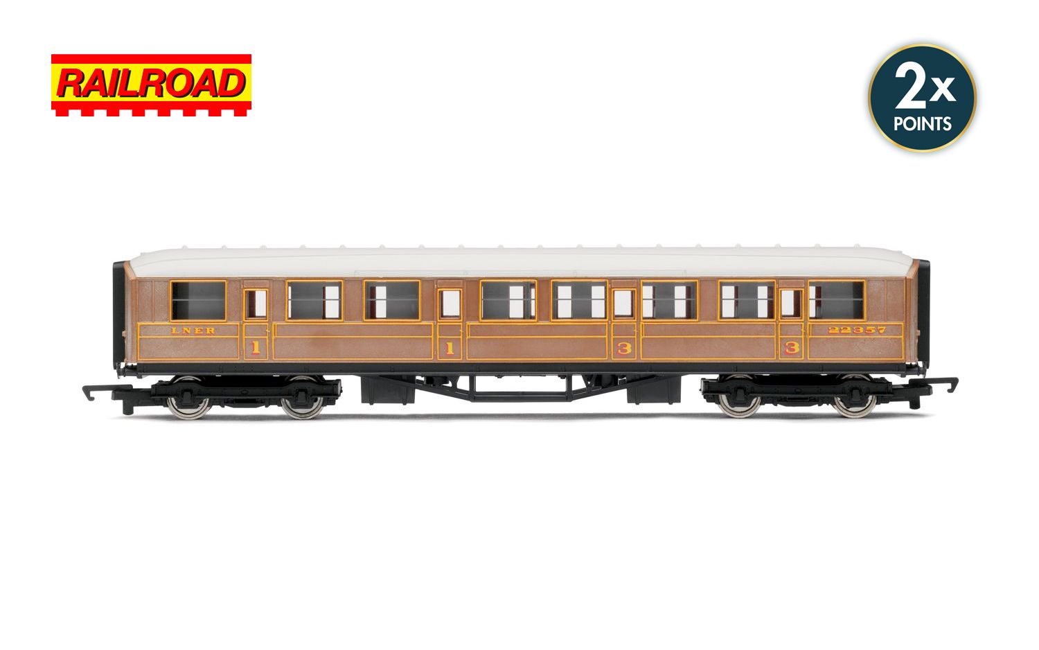 RailRoad LNER, Composite Coach - Era 3