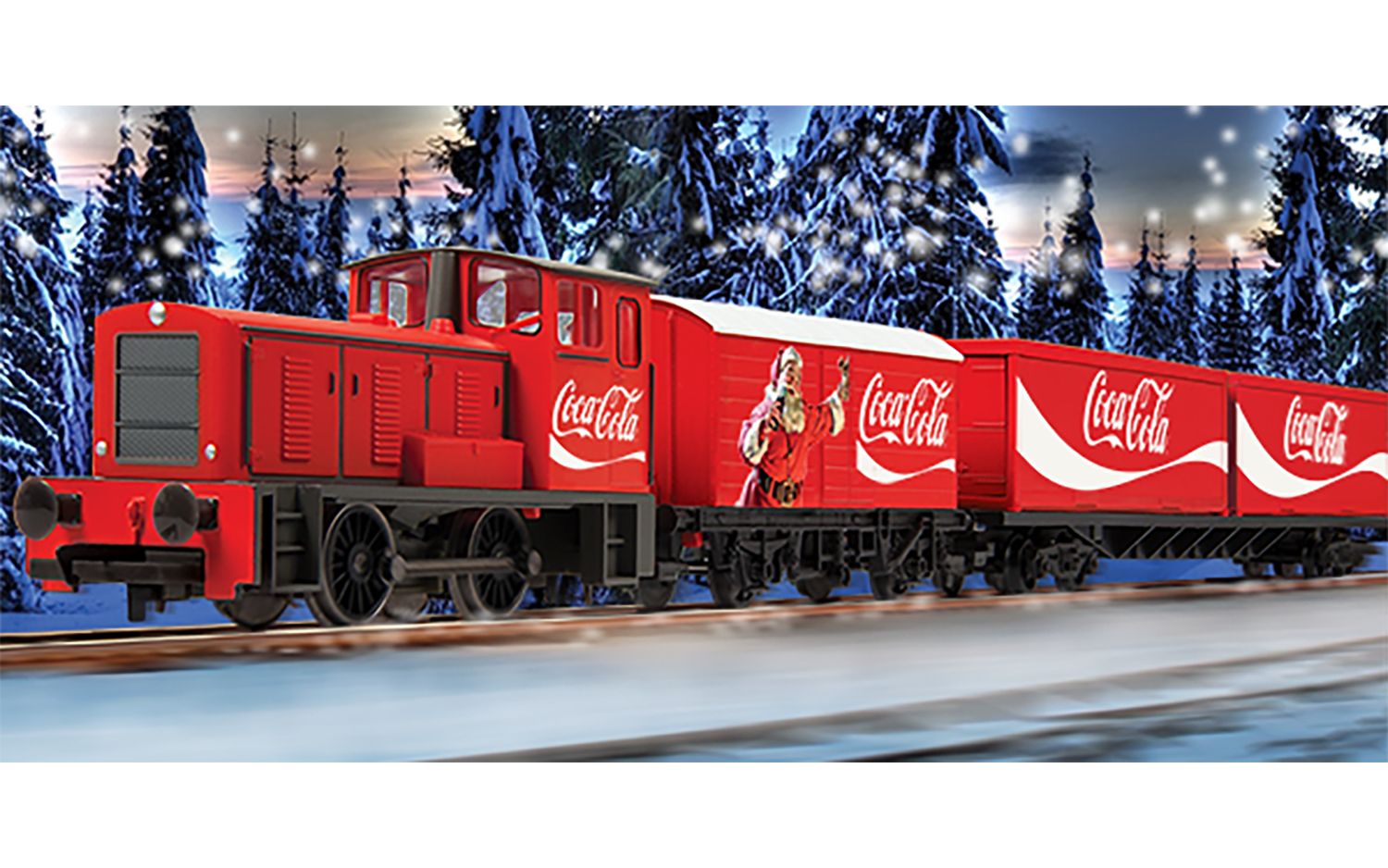 R1233P The Coca Cola Christmas Train Set