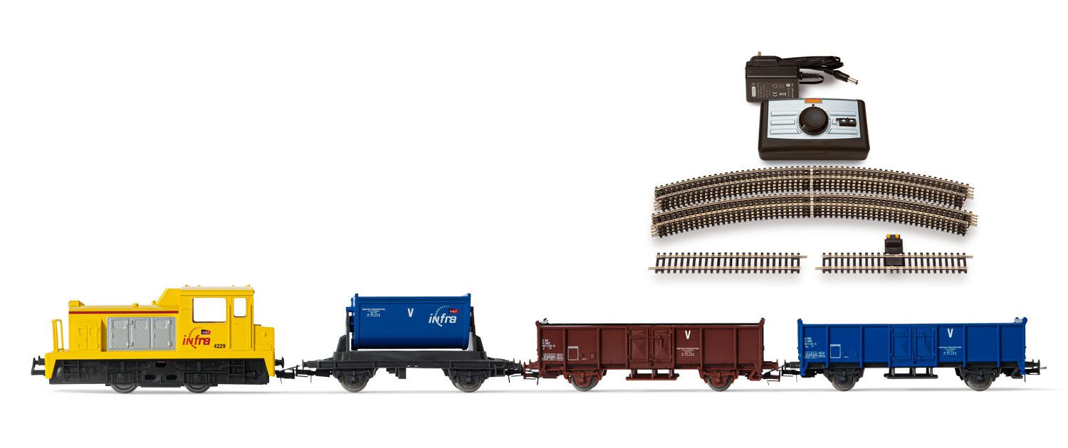 Ancien Train Électrique + Wagons + Accessoires.