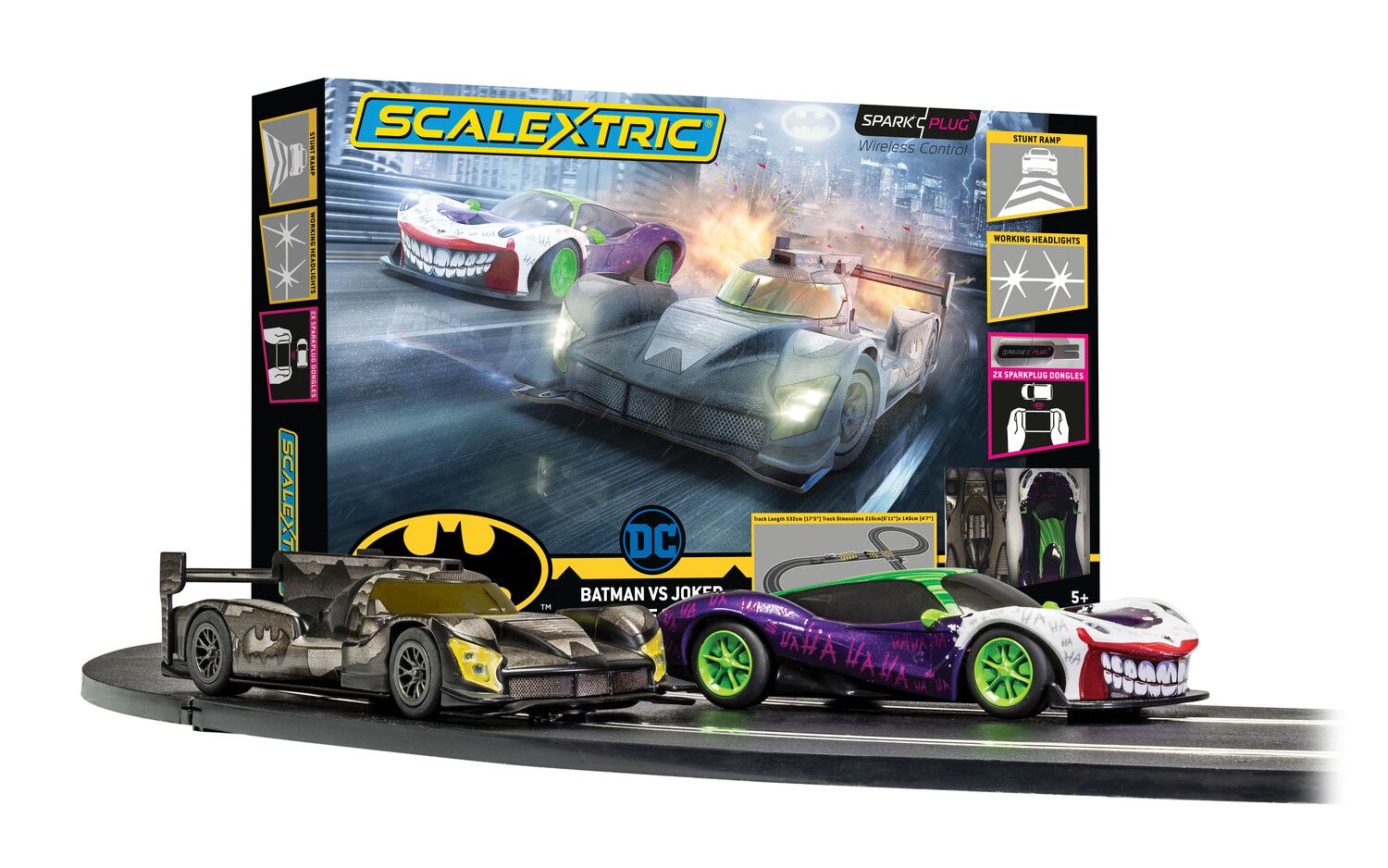 C1415M Scalextric Spark Plug - Batman vs Joker Race Set