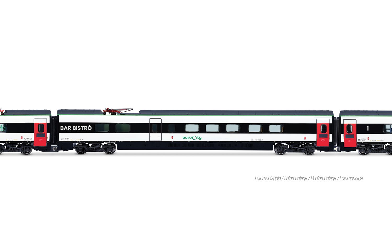 FS Trenitalia, 3-tlg. Zwischenset des ETR 610 in neuer EuroCity-Farbgebung