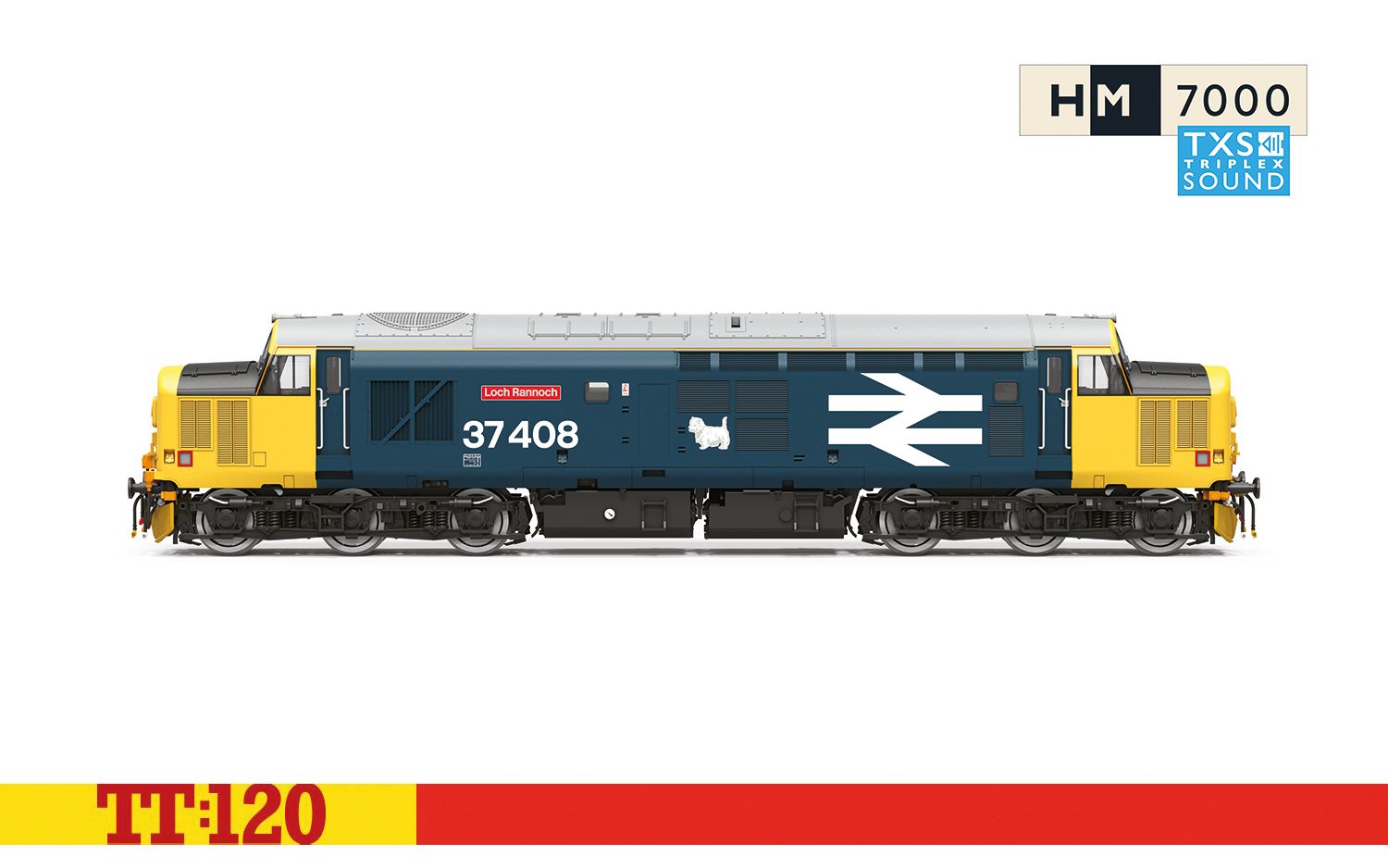 BR - Class 37 - 37408 'Loch Rannoch' (DCC Sound Fitted)