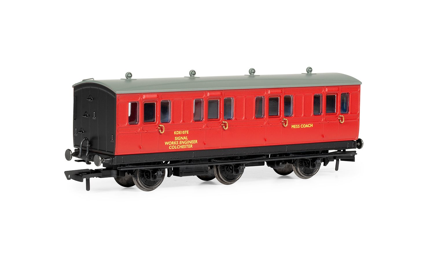 BR Departmental, 6 Wheel Crew Coach, KDE107E - Era 8
