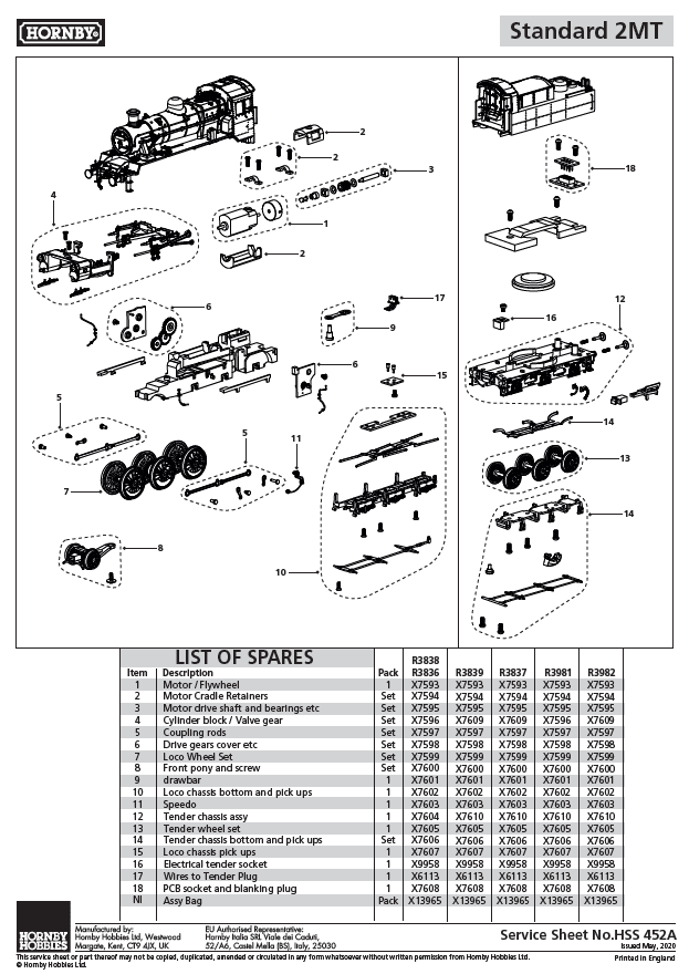 BR, Standard 2MT, 2-6-0, 78054 - Era 5
