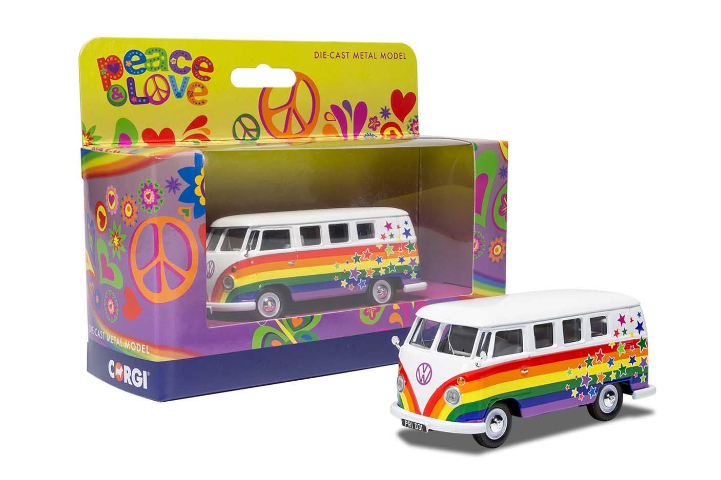 CC02731 Volkswagen Campervan - Peace Love and Wishes