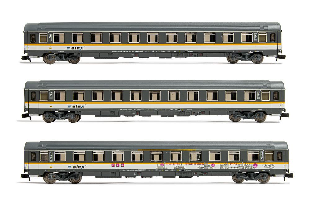 HN4301 Arnold (N 1:160), ALEX, 3-unit pack passenger coaches type 
