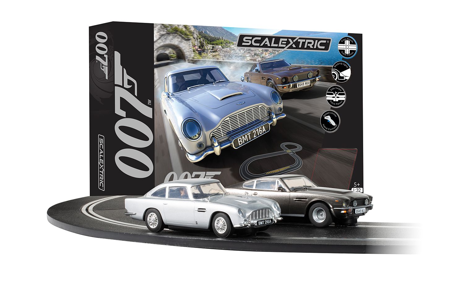 C1447M Scalextric James Bond 007 Race Set DB5 vs V8