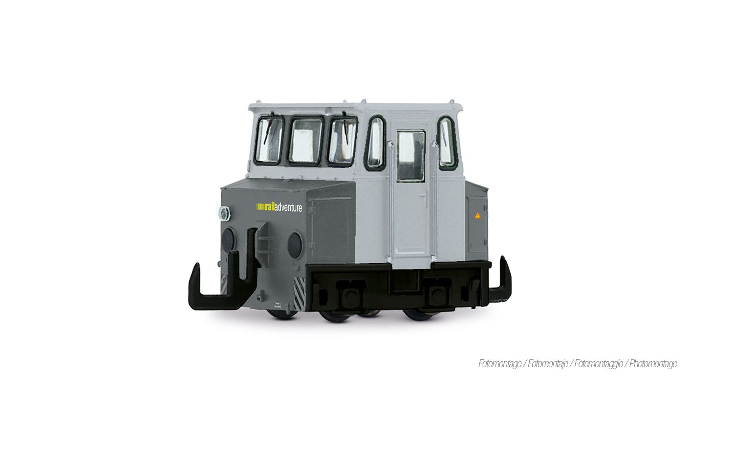 RailAdventure, ASF shunting device with batteries, grey livery, with Multiprotocol Decoder