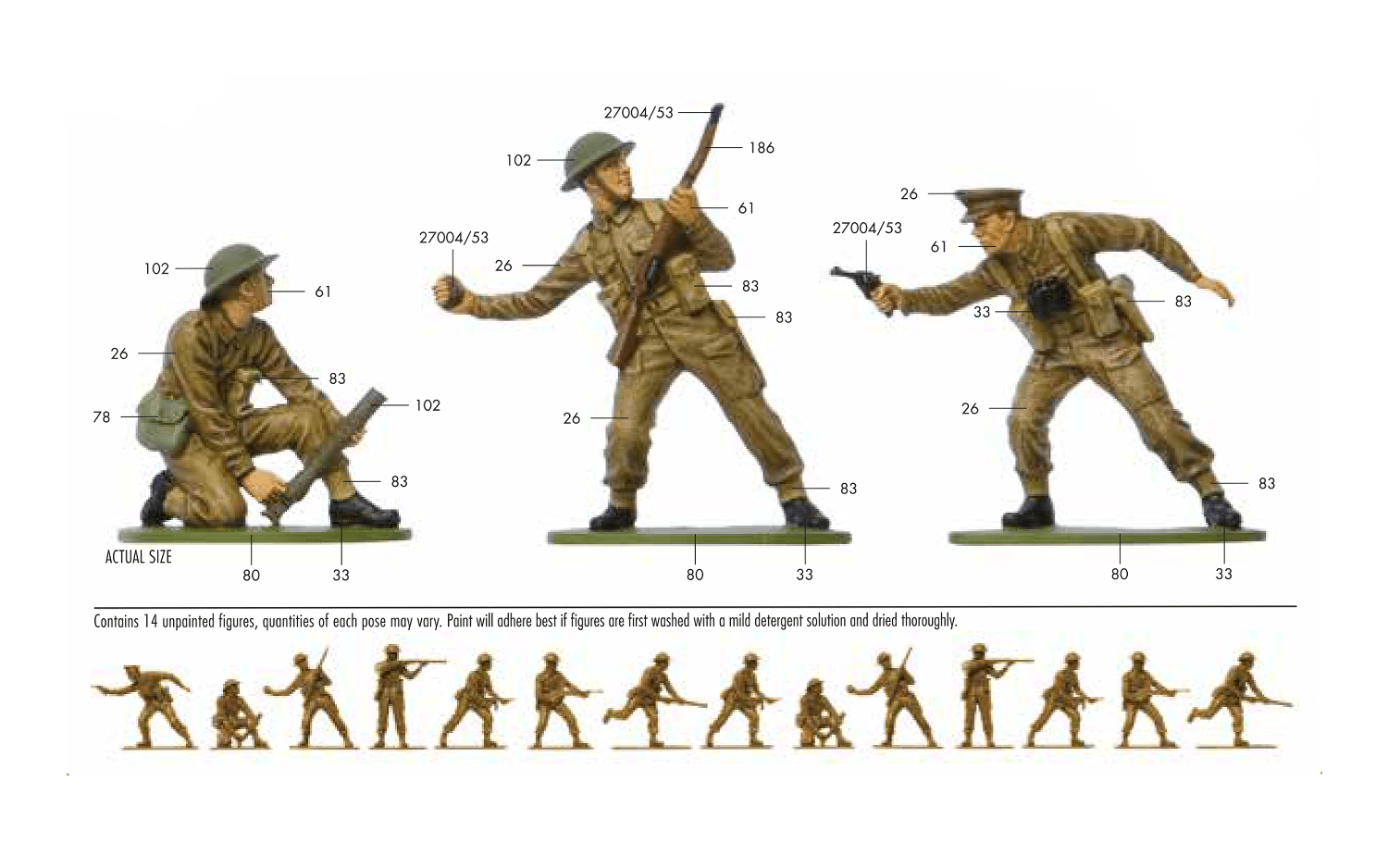 A02718V Airfix | WWII British Infantry - Plastic modelling kit A02718V Airfix | WWII British Infantry - Plastic modelling kit