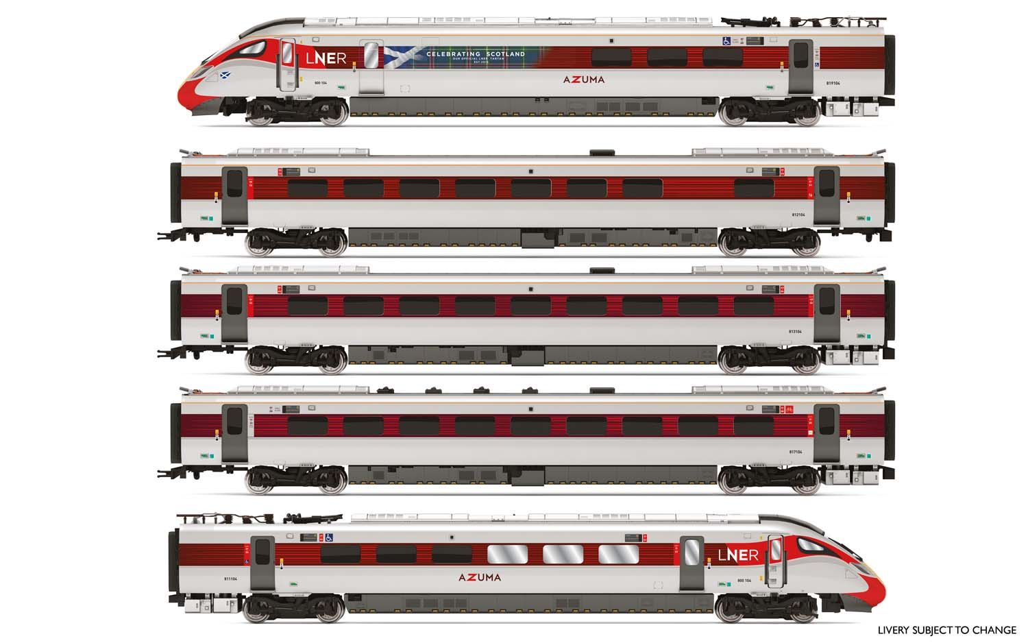 鉄道模型 R3827 LNER, Hitachi Class 800/1 R3827 LNER, Hitachi Class 800/1, 'Azuma' Set 800 104