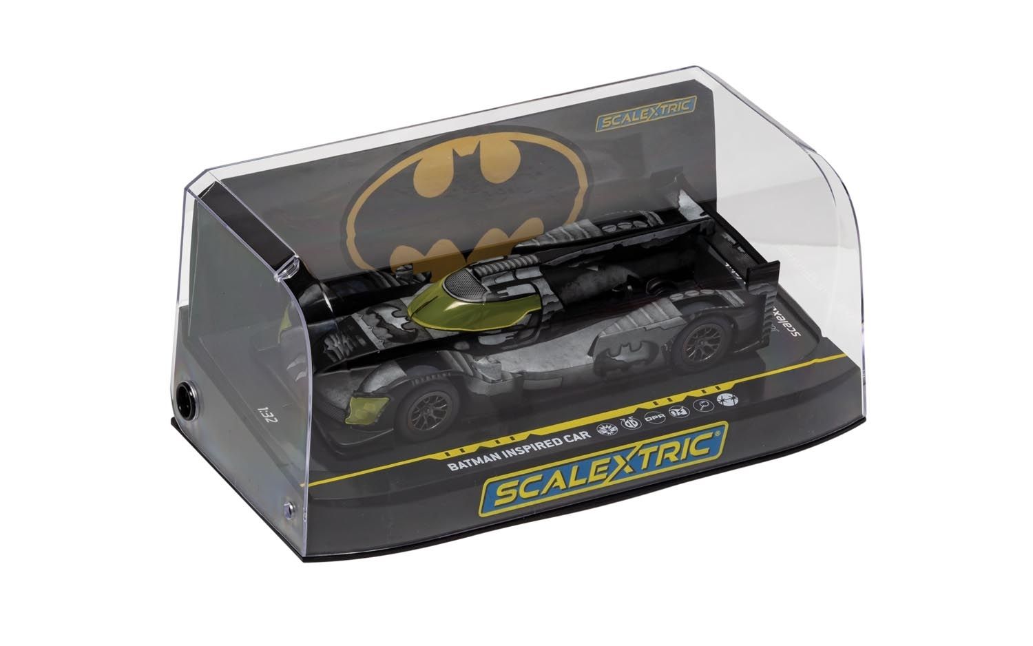 Scalextric DC Comics Batman's Batmobile 1:32 Limited Edition Slot Race Car  C4140 Black, Grey