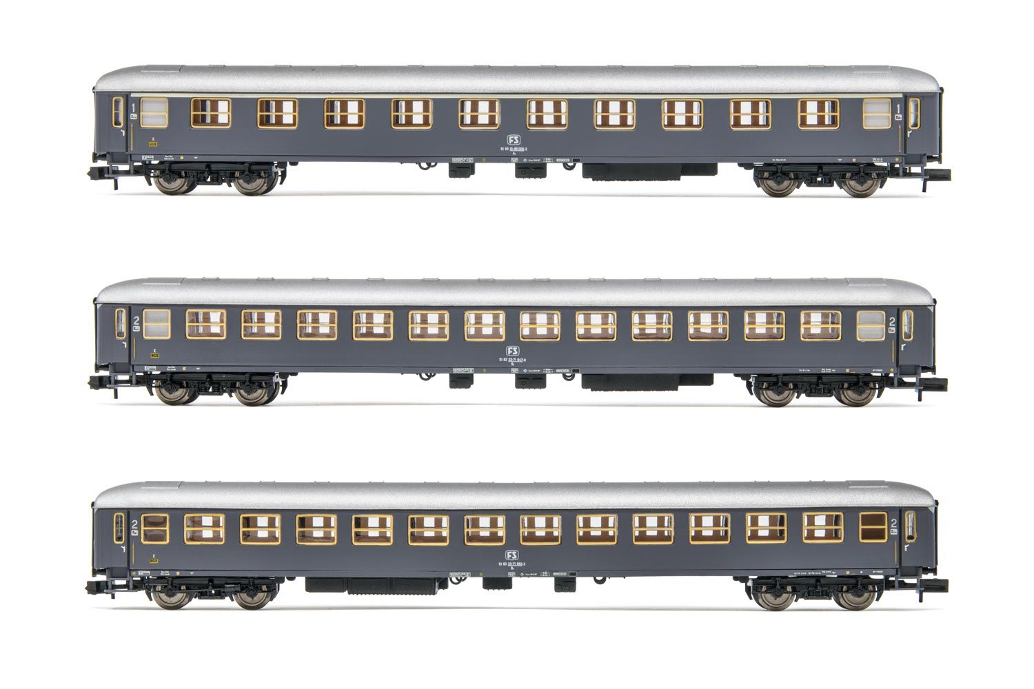HN4316 Arnold (N 1:160), FS, set of 3 coaches UIC-X type 1964, 1 x