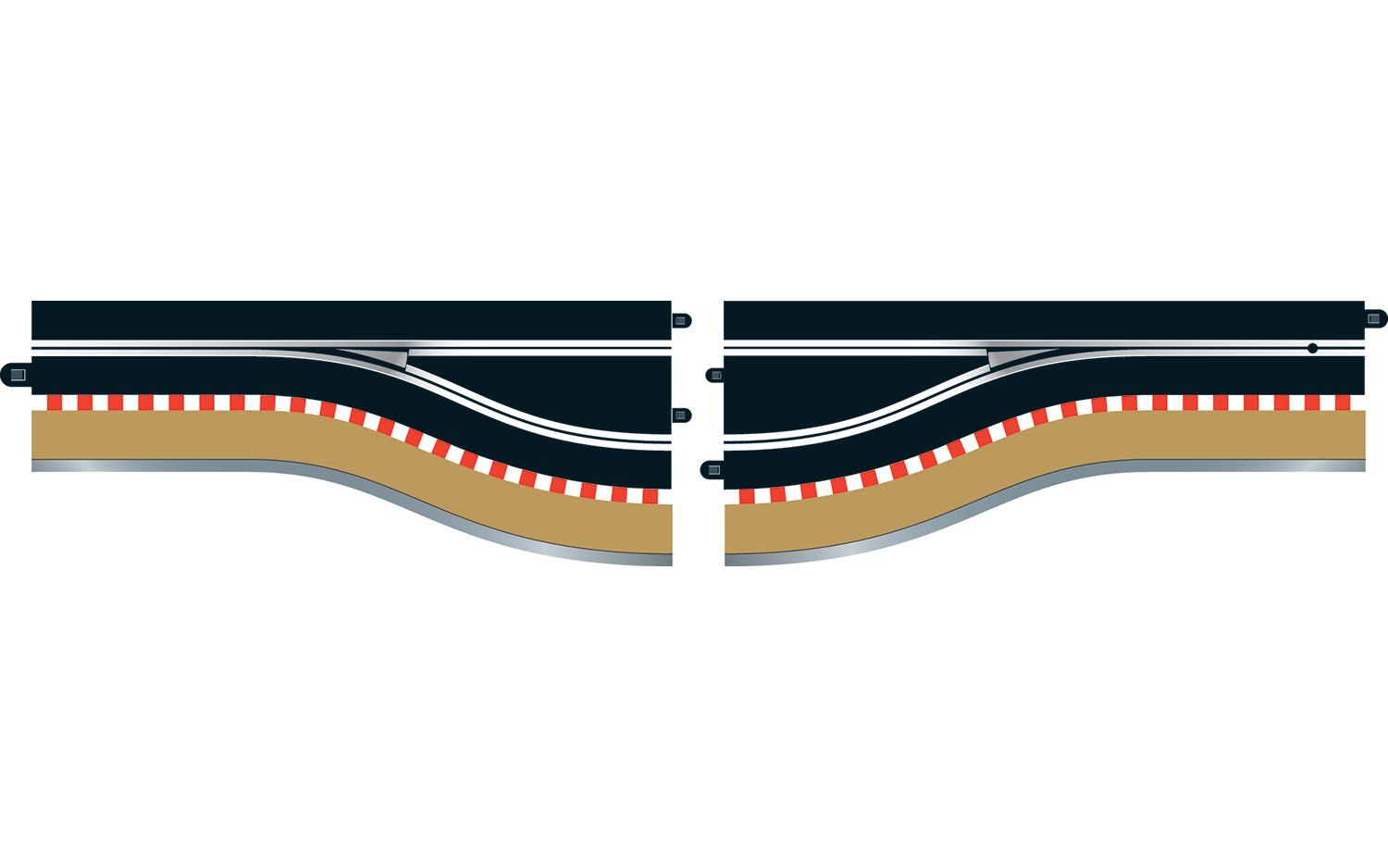 Scalextric Digital - Pit Lane Track (Left Hand) - Includes Sensor