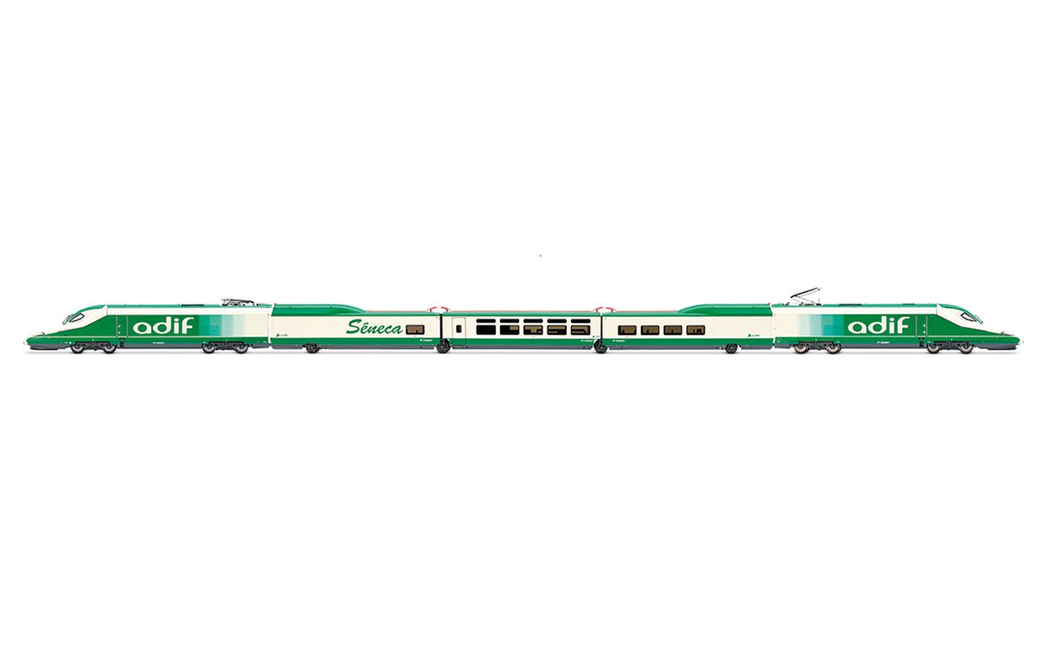 ADIF, Auscultation train A330 "Séneca", white-green livery, ep. VI