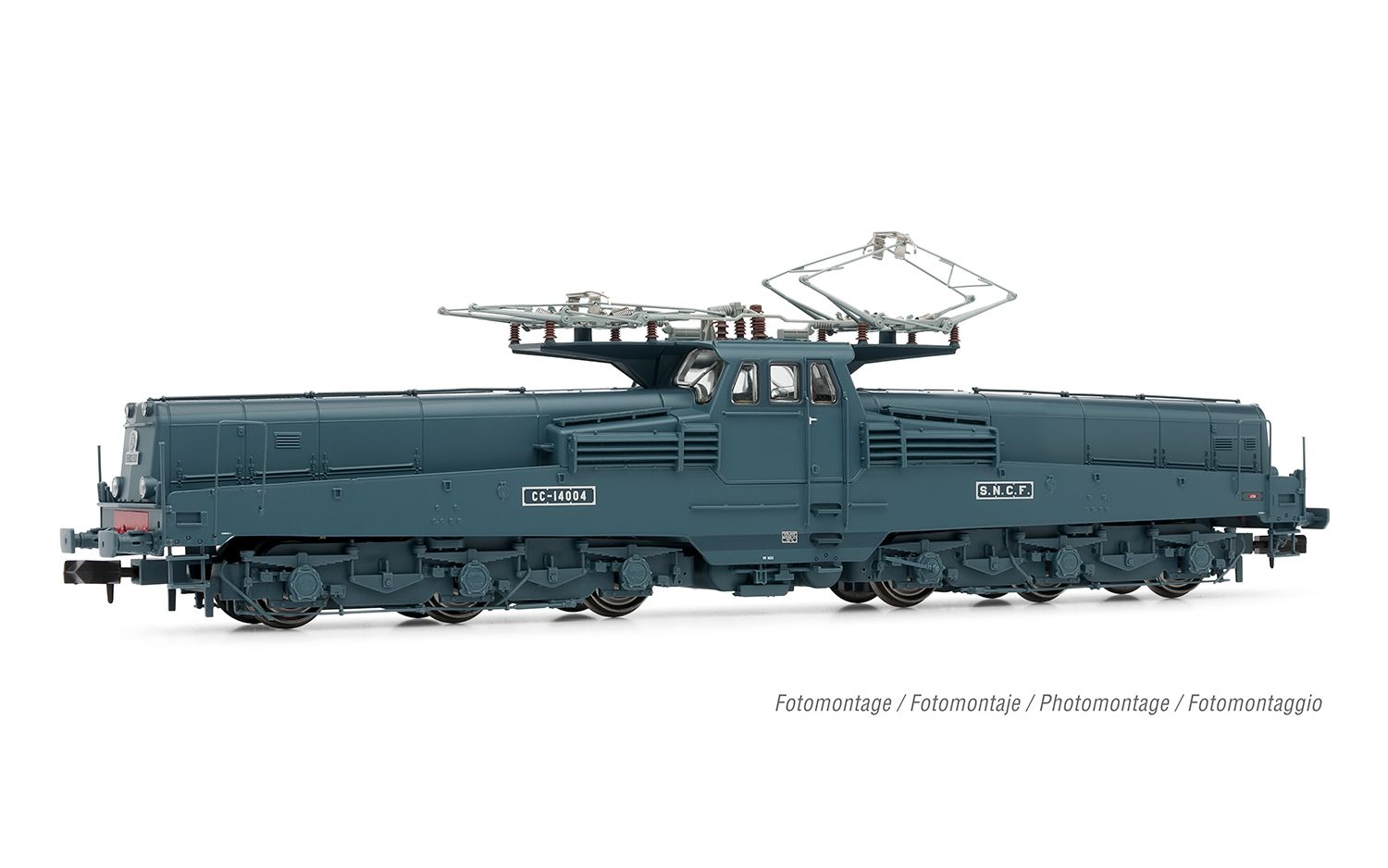 HN2547 SNCF, CC 14004, blue livery, 4 lamps, ep. III