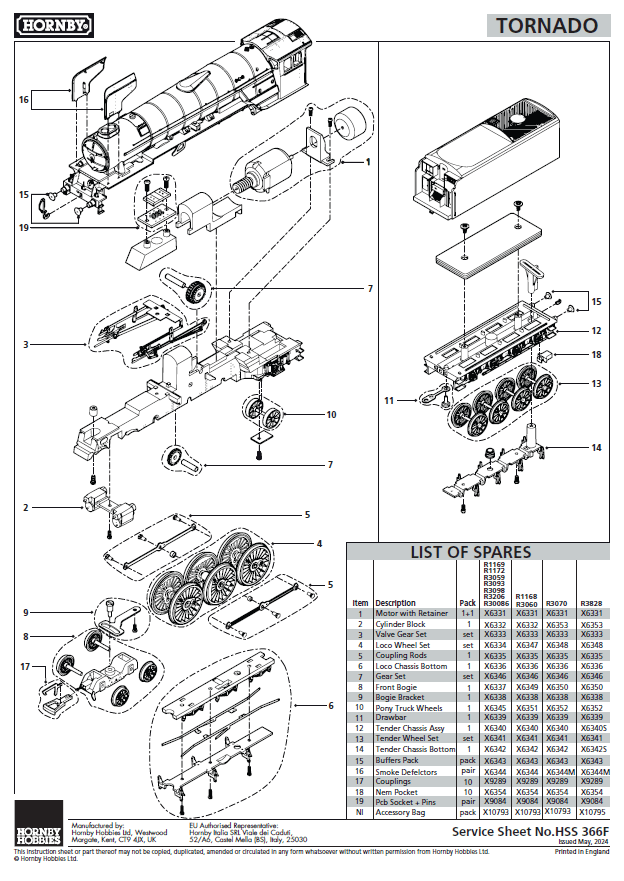 RailRoad Plus BR, Peppercorn Class A1, 4-6-2, 60163 ‘Tornado’ - Era 11