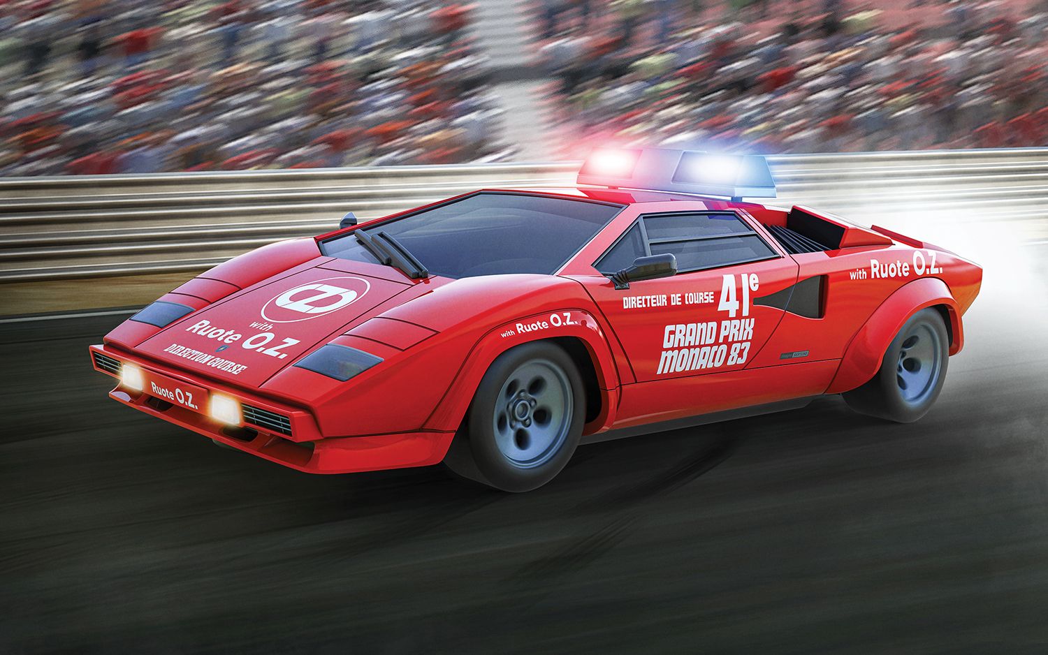 C4329 Lamborghini Countach - 1983 Monaco GP Safety Car