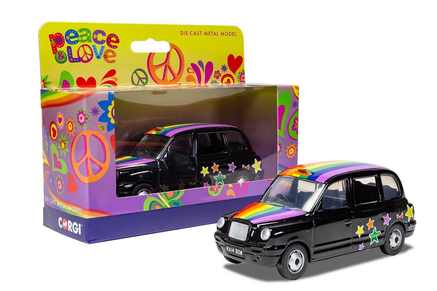 Corgi Destination London Taxi Fencing Navy Blue 1:64 Scale Collectable Series Die Cast