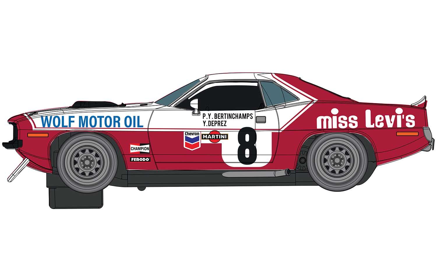C4247 Chrysler Hemicuda - Spa 24 Hours 1973 - Bertinchamps