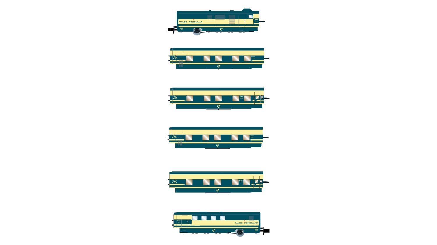 HN4272 Arnold (N 1:160) RENFE, Trenhotel Talgo, 6-unit base set in 