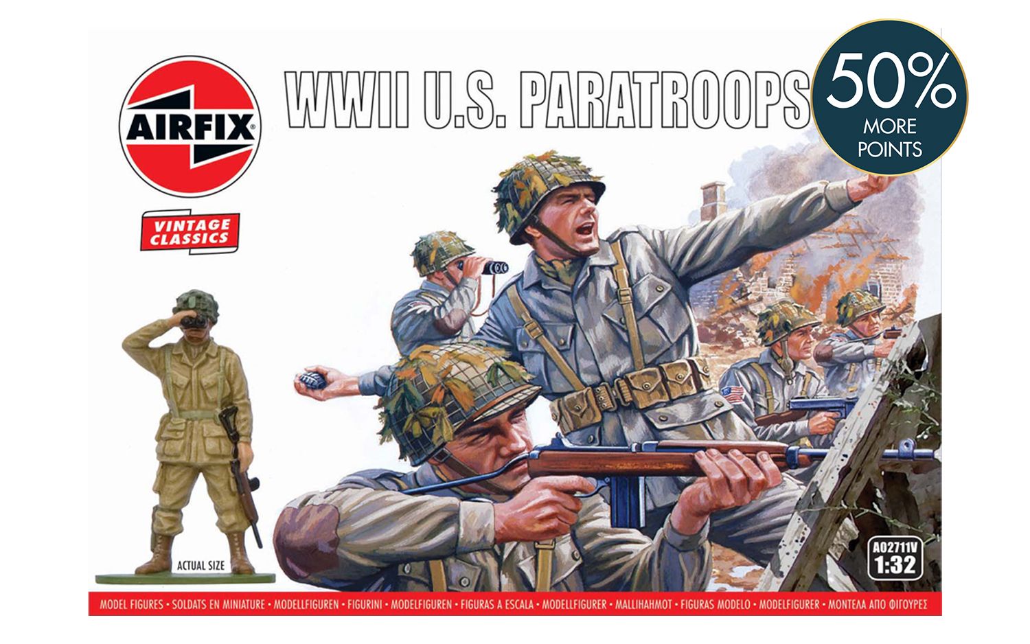 A02711V WWII U.S. Paratroops