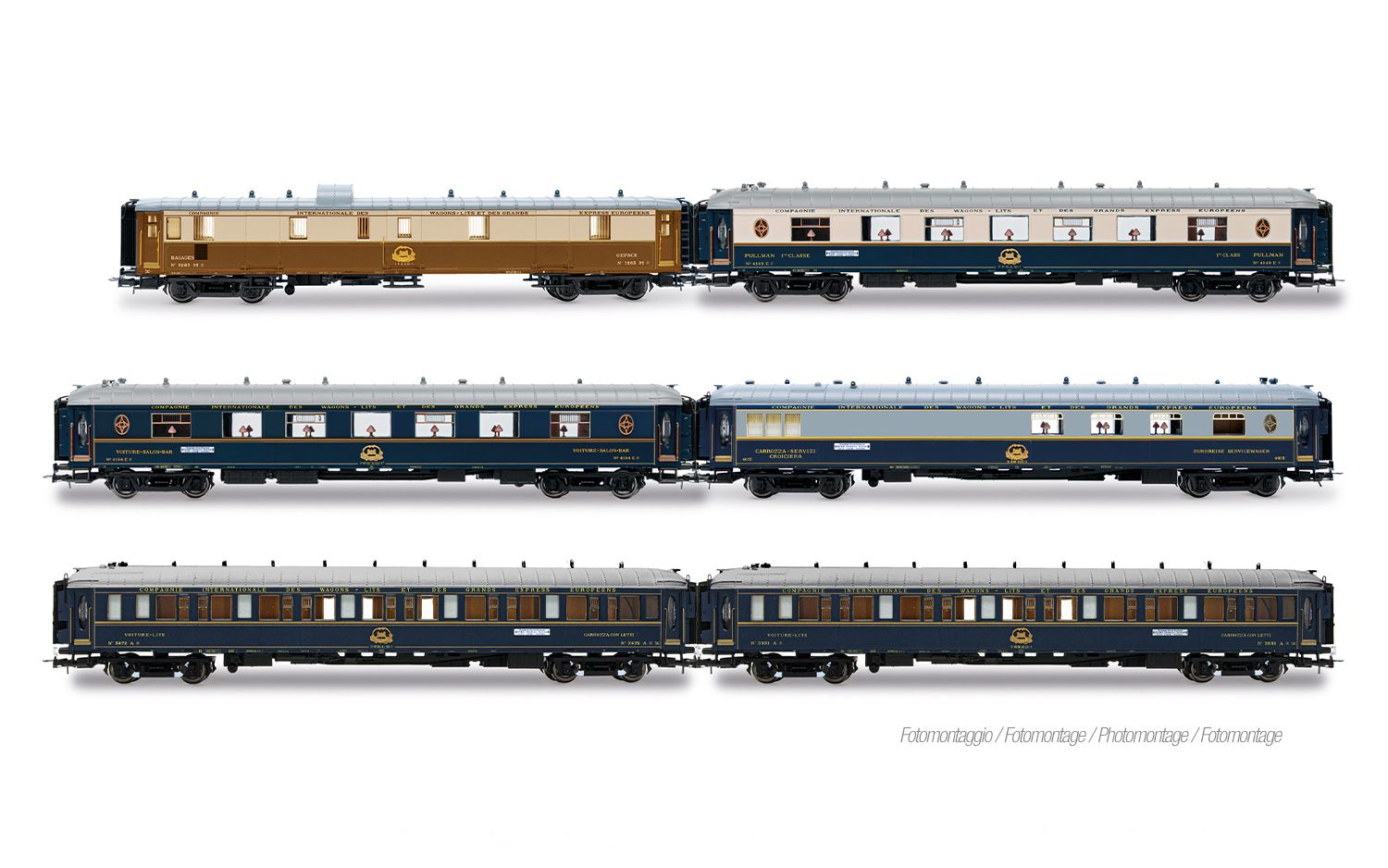 Intraflug/CIWL, 6-tlg. Set „50 Jahre Nostalgie-Istanbul-Orient-Express”, 1976