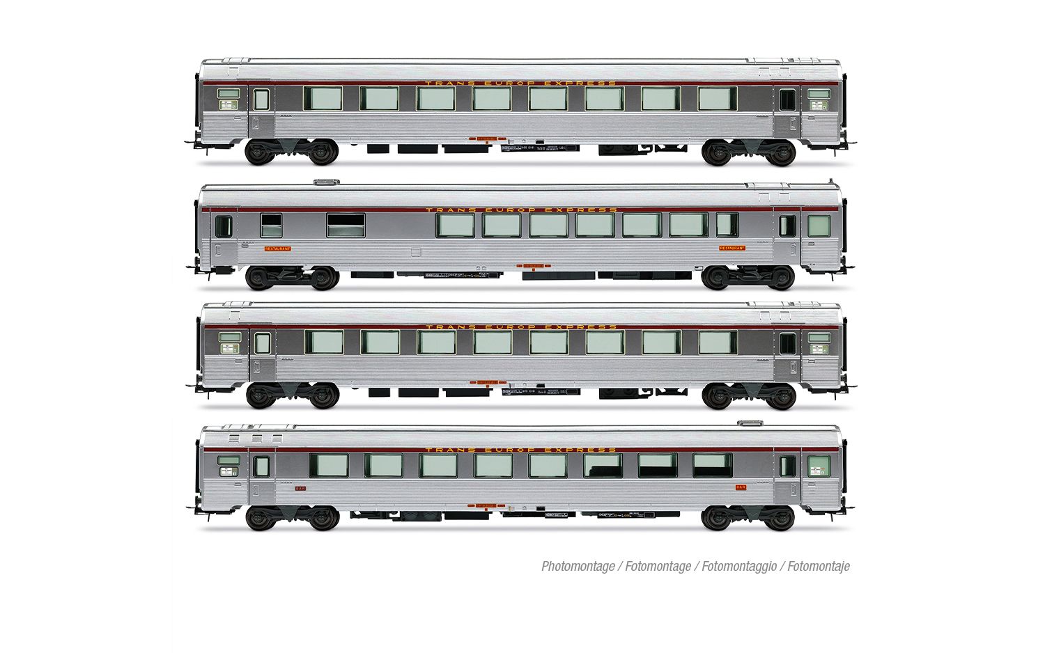SNCF, 4-unit set of TEE "Mistral 69" coaches "Jules Verne", no. 1/2, ep. IV