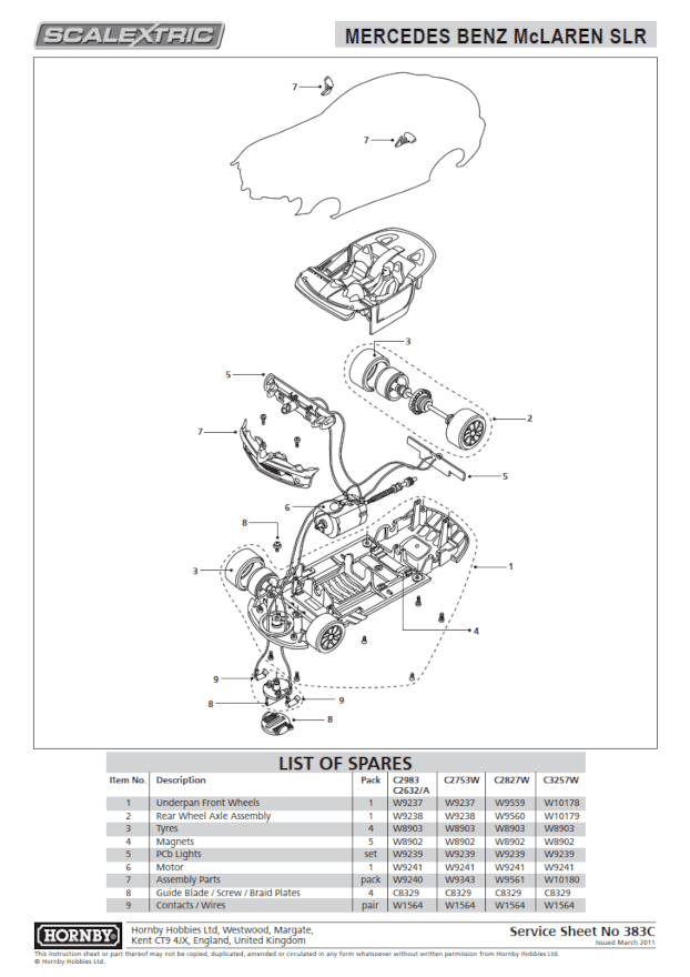 Underpan, Mercedes SLR Underpan (C2632)