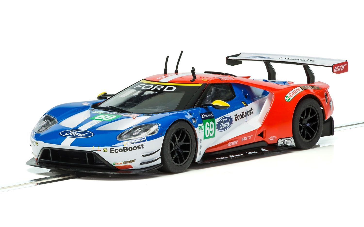 C3858 Scalextric Ford GT GTE Le Mans 2017 No.69 Slot Car Racing System