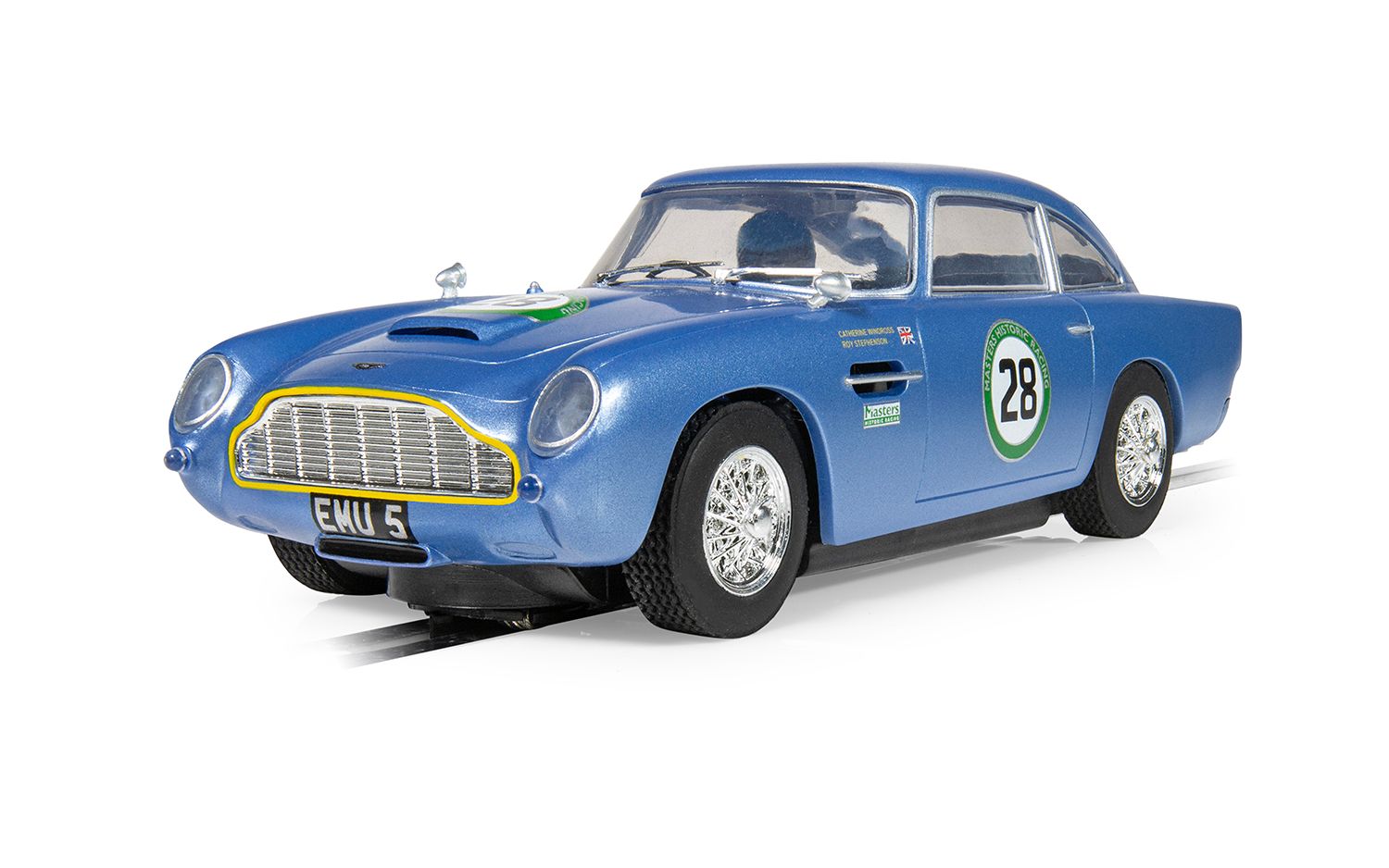C4599 Aston Martin DB5 - Blue / Yellow - Historic GT Racing