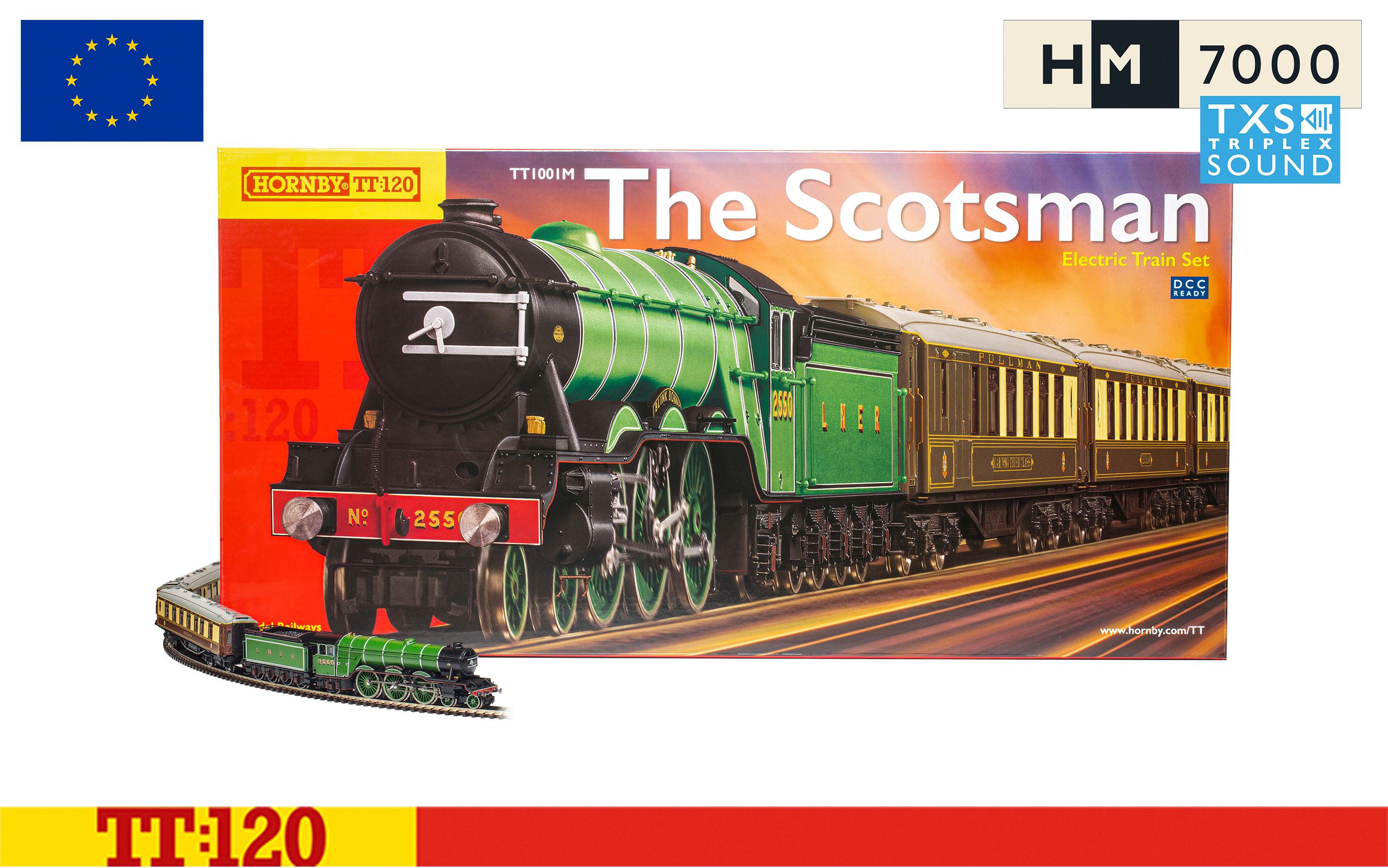 Zugset "The Scotsman", digital mit Sound - mit Euro-Stecker