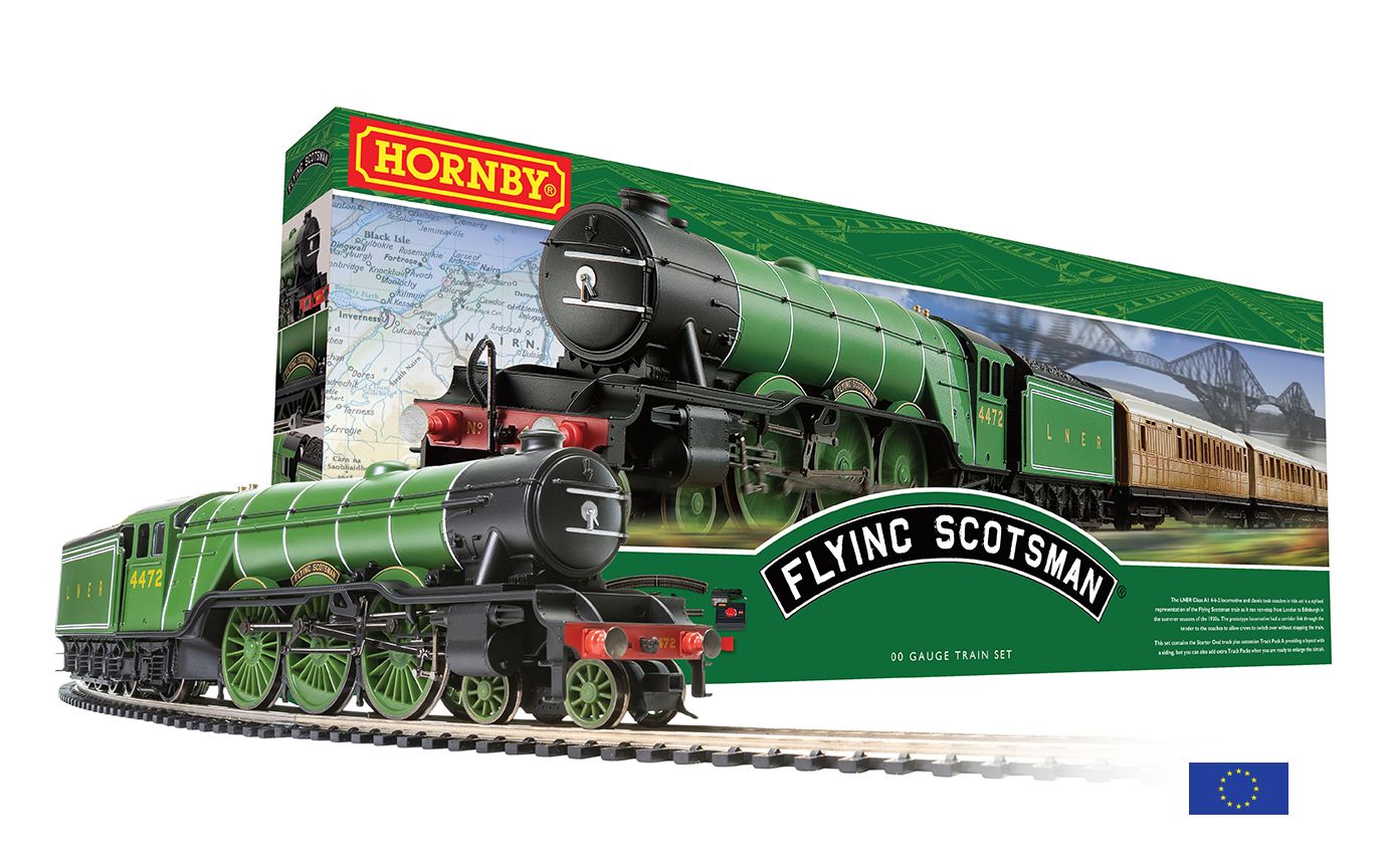 R1255P Flying Scotsman Train Set Euro 2 pin plug