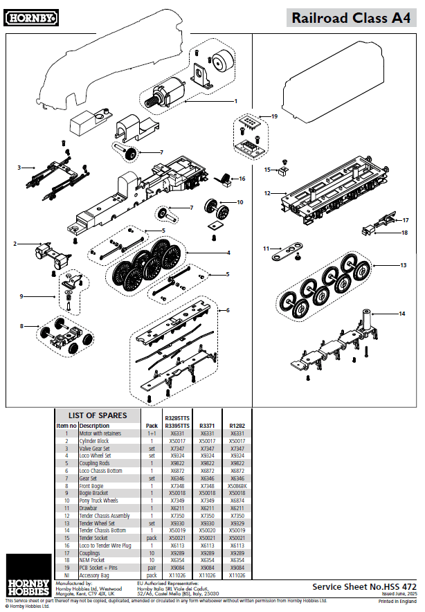 RailRoad LNER - A4 Class - 4468 ‘Mallard’