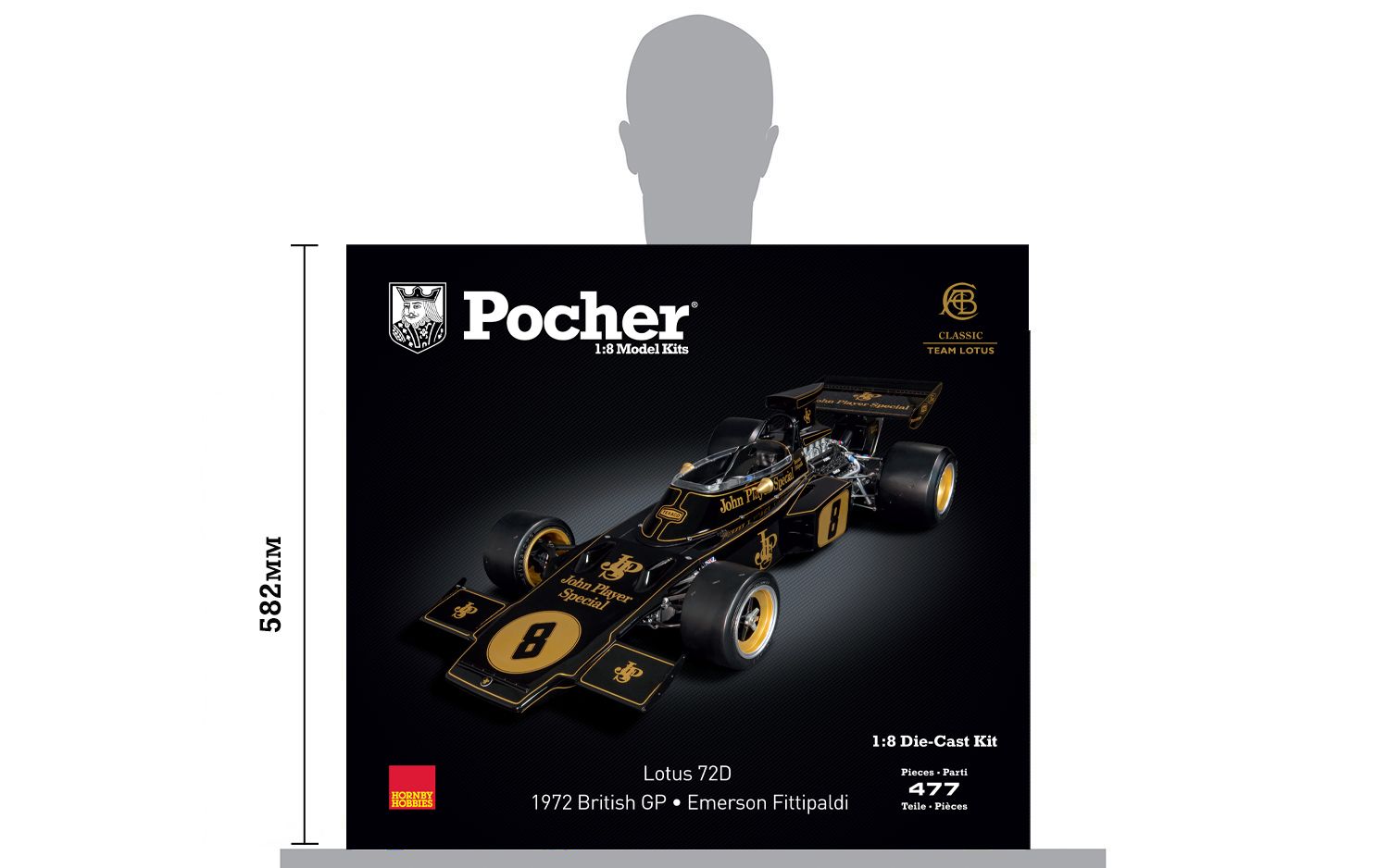 EXOTO EXO97032 Scale 1/18 | LOTUS F1 72D N 31 JPS WINNER