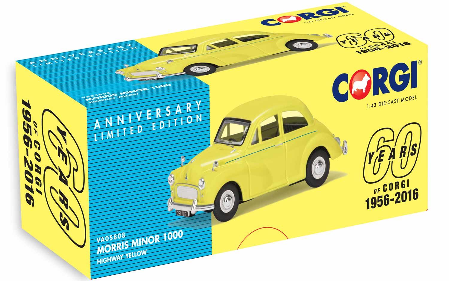 VA05808 Morris Minor 1000, Highway Yellow - 60th Anniversary 