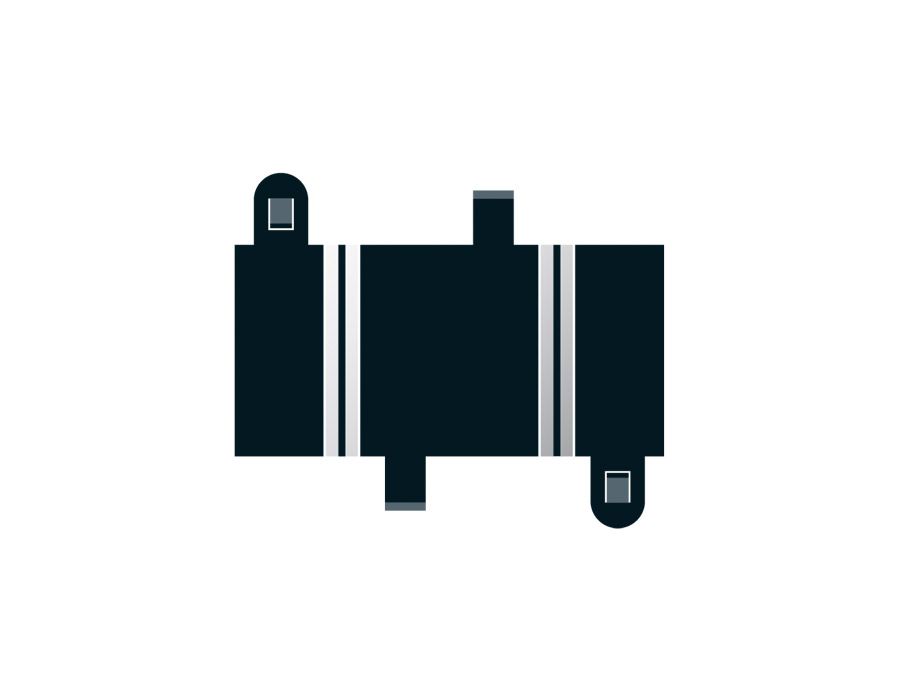 Short Straight 78 mm x 2