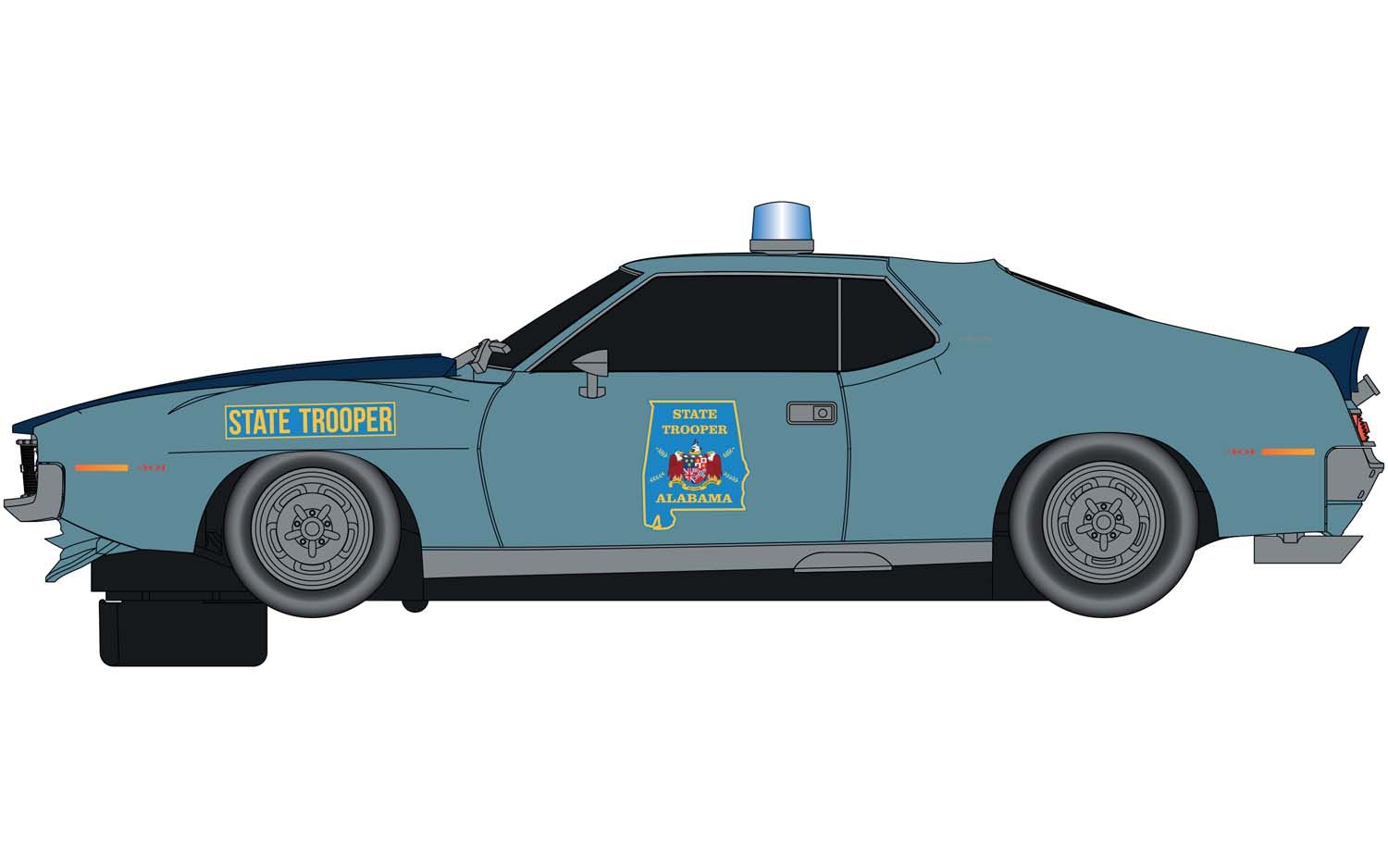 C4058 Scalextric | AMC Javelin Alabama State Trooper - Slot Car
