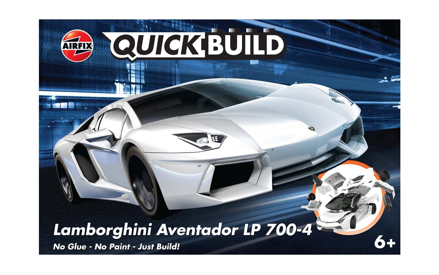 J6019 QUICKBUILD Lamborghini Aventador white