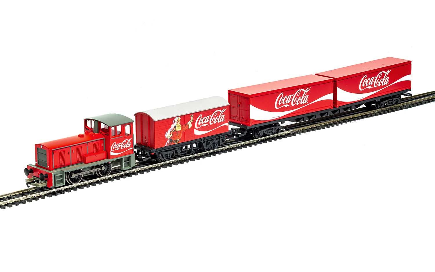 Hornby coca cola train set on sale