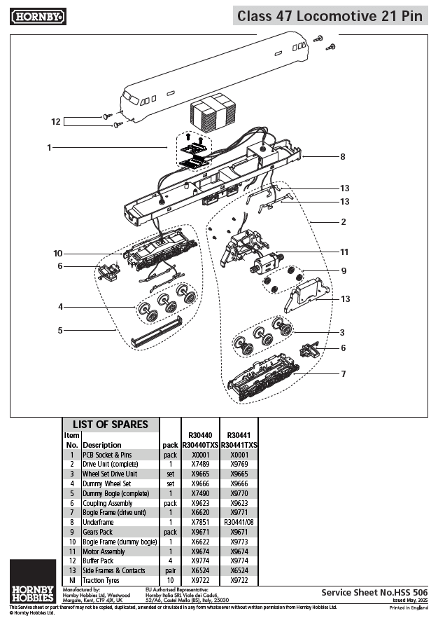 RailRoad - Railfreight Distribution - Class 47 - 'The Sapper' 47306