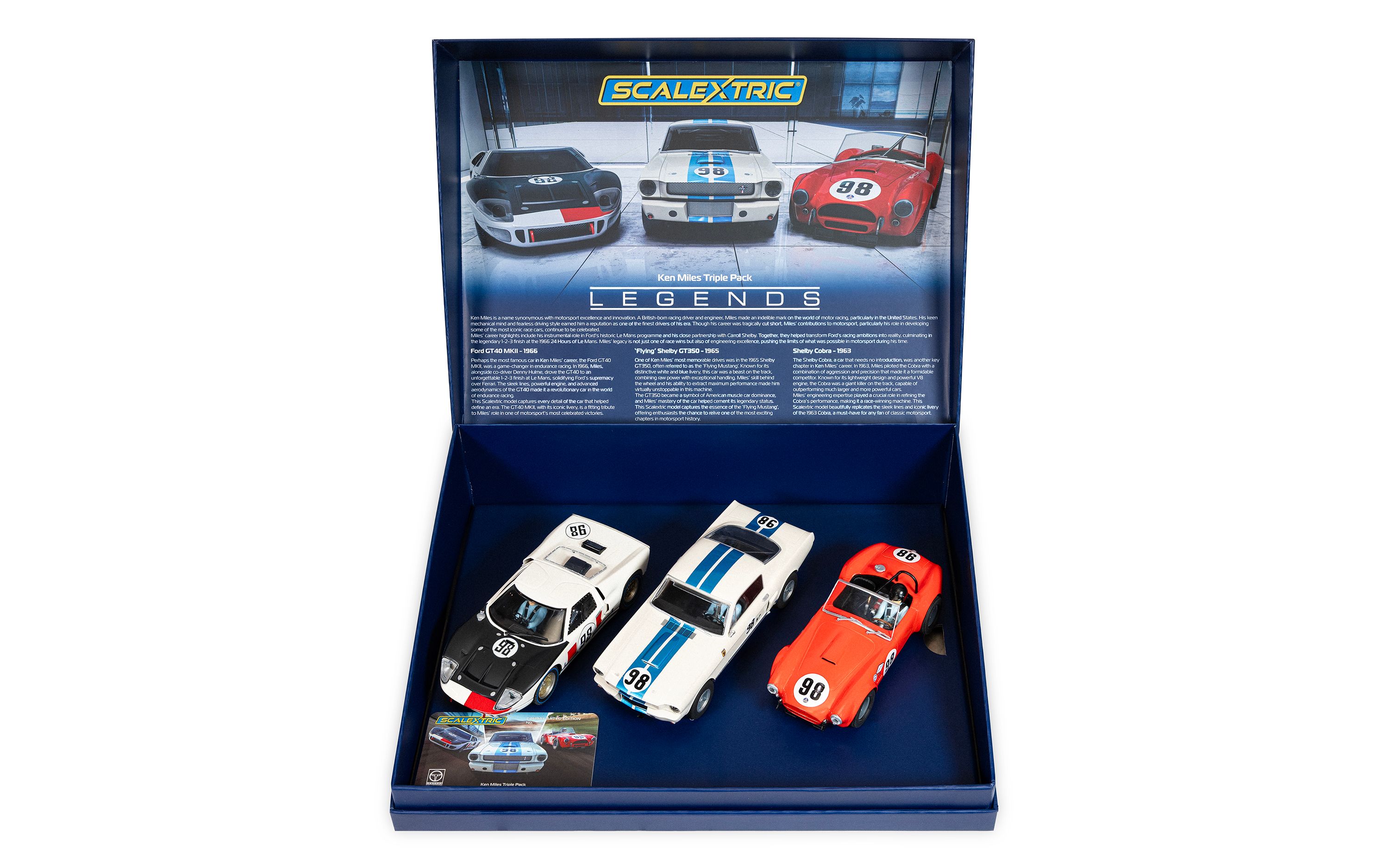 Pack Triple SCALEXTRIC La Légende Jim Clark - Échelle 1/32, Référence C4395, Neuf Collector