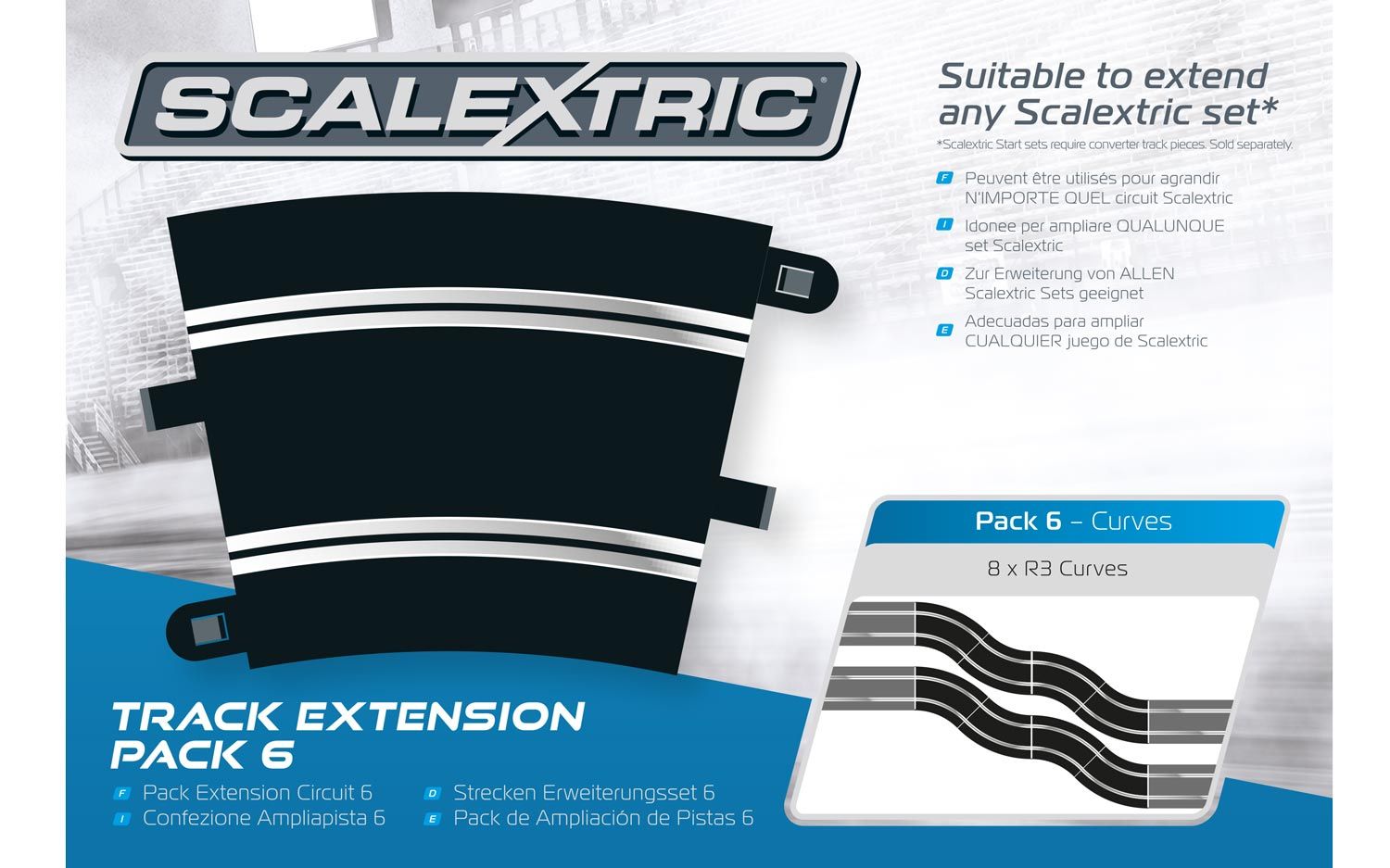 Scalextric extension hot sale pack 1