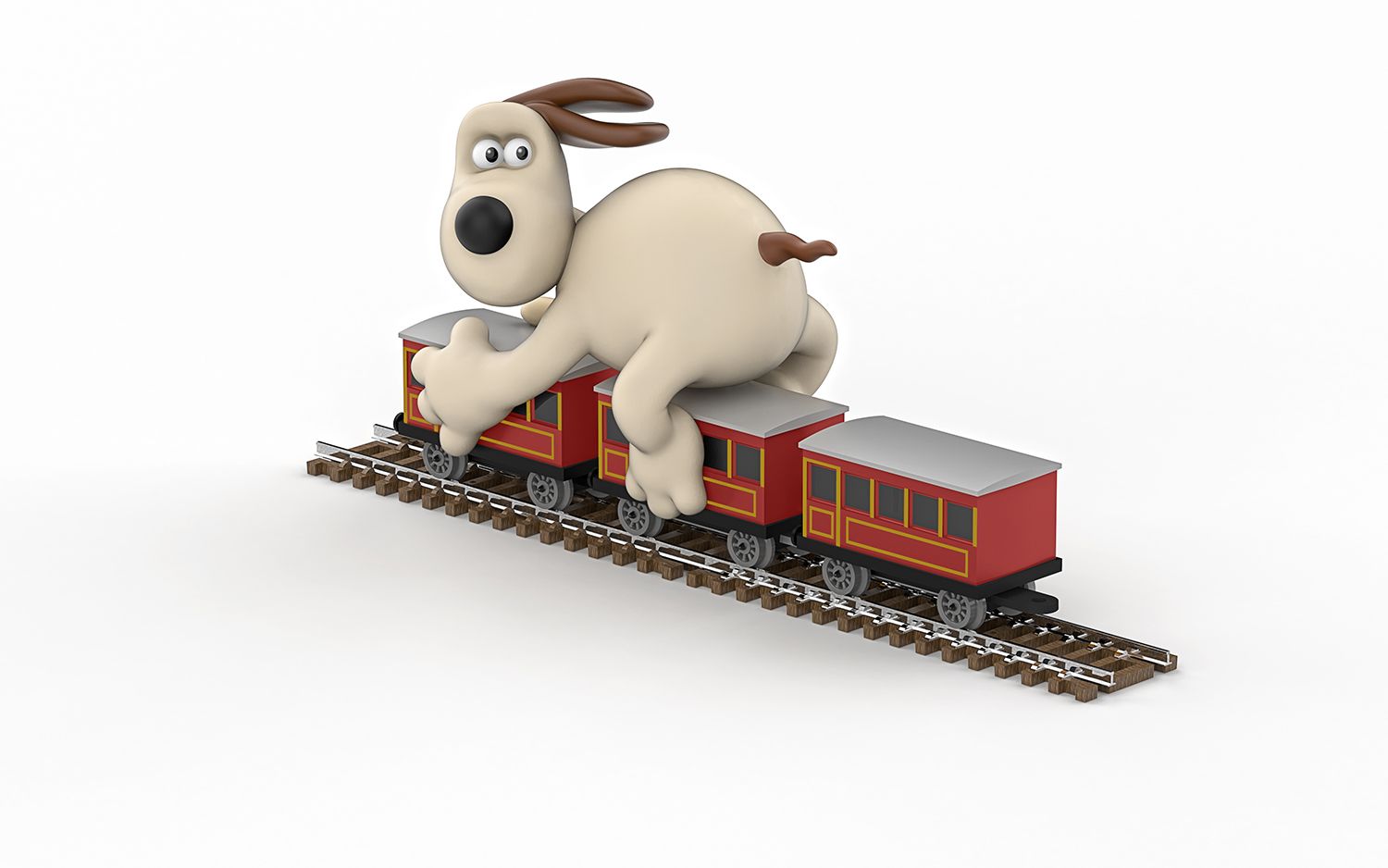 Wallace & Gromit The Wrong Trousers Feathers McGraw & Locomotive