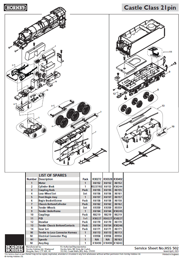 GWR, Castle Class, 4-6-0, 4073 'Caerphilly Castle' - Era 3